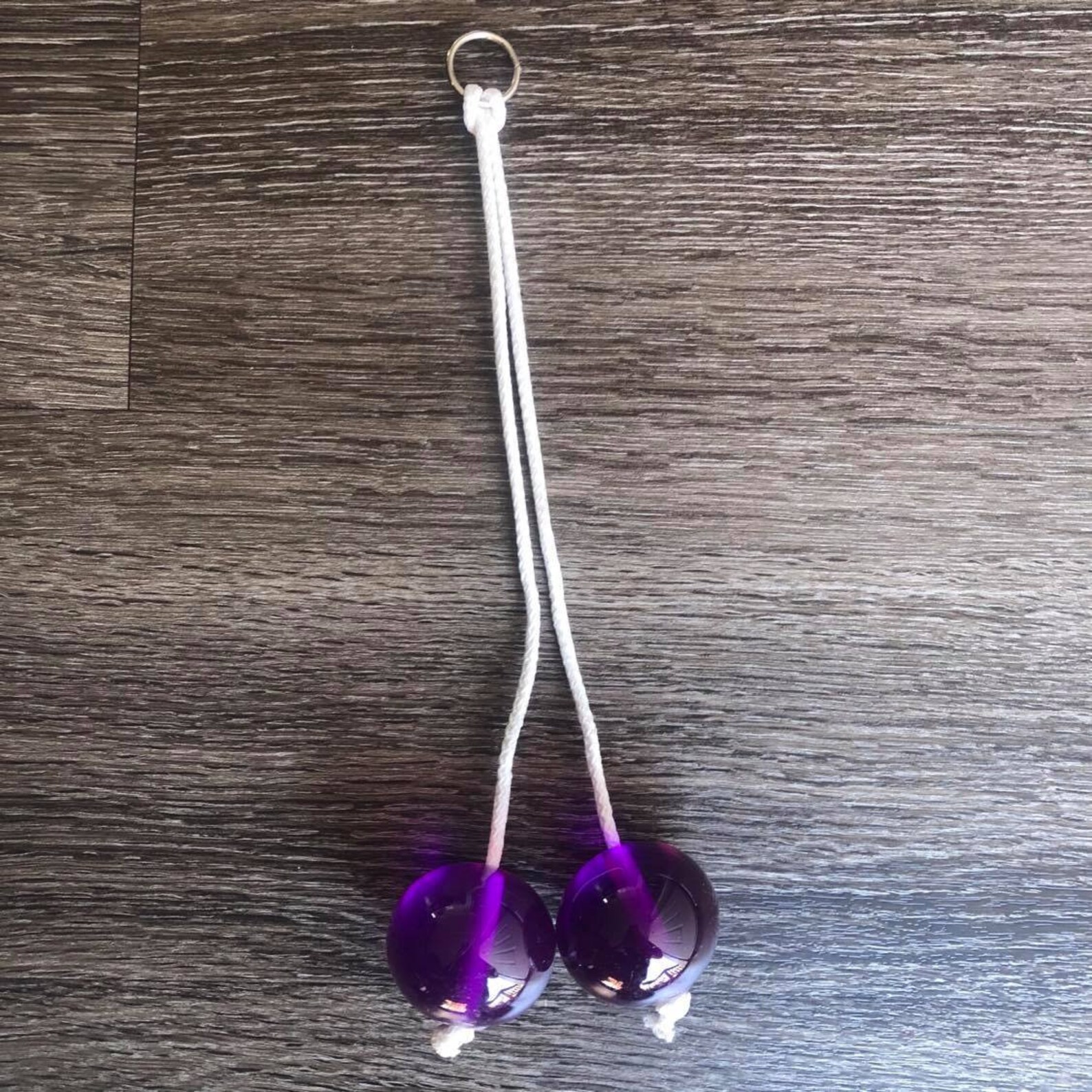 Purple Clackers Click Clacks Knockers ball toy noise maker Etsy