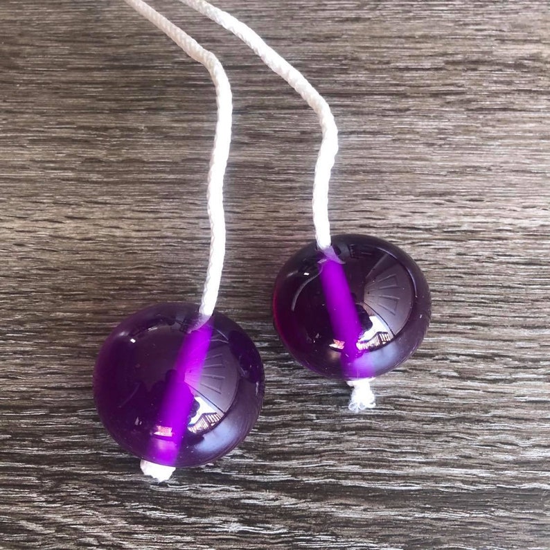 Purple Clackers Click Clacks Knockers Ball Toy Noise Maker Etsy