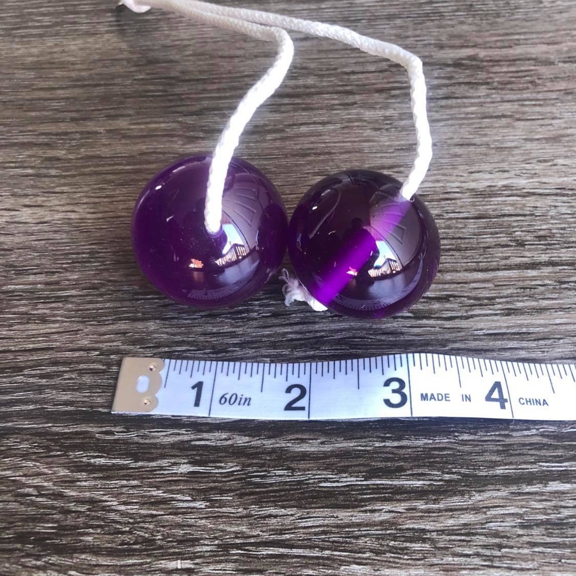 Purple Clackers Click Clacks Knockers Ball Toy Noise Maker Etsy