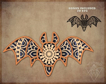Download Bat Mandala Svg Etsy