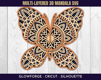 Download Butterfly Mandala Svg Etsy