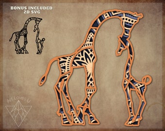 Download Giraffe Mandala Svg Etsy