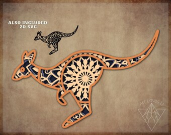 Download Kangaroo Mandala Svg Etsy