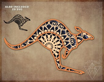 Download Mandala Kangaroo Svg Etsy