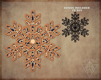 Download Snowflake Mandala Etsy