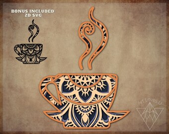 Download Mandala Coffee Svg Etsy