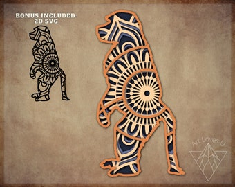 Download Monkey Mandala Svg Etsy