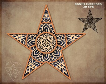 Download Star Mandala Svg Etsy