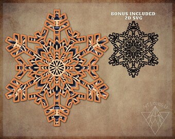 Download Snowflake Mandala Etsy