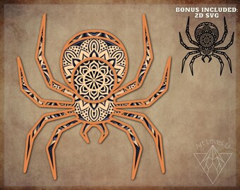 Download Spider Mandala Svg Etsy