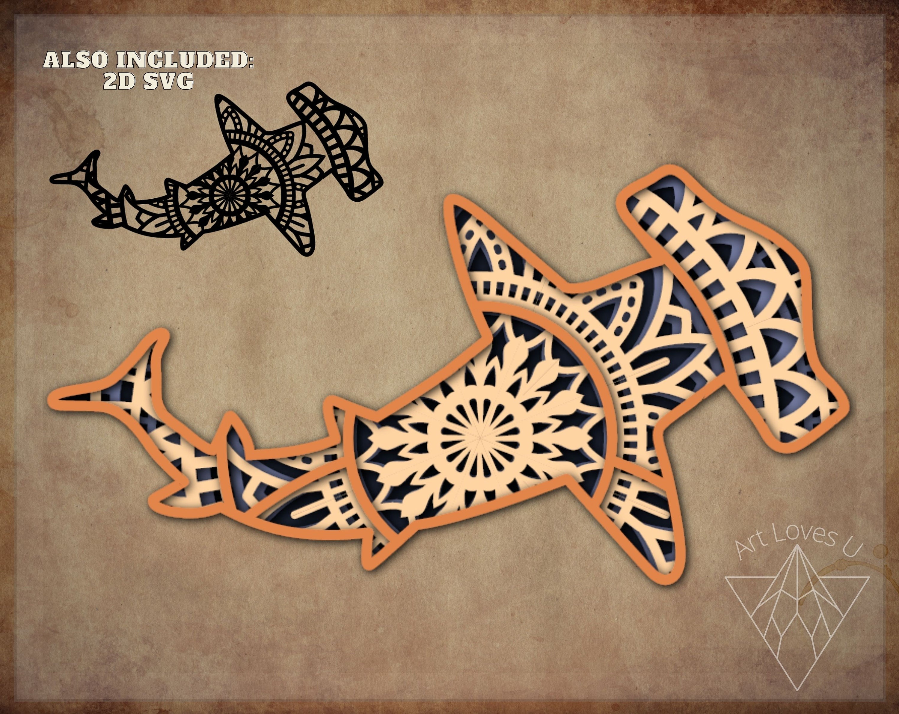 Free Free Shark Mandala Svg 412 SVG PNG EPS DXF File
