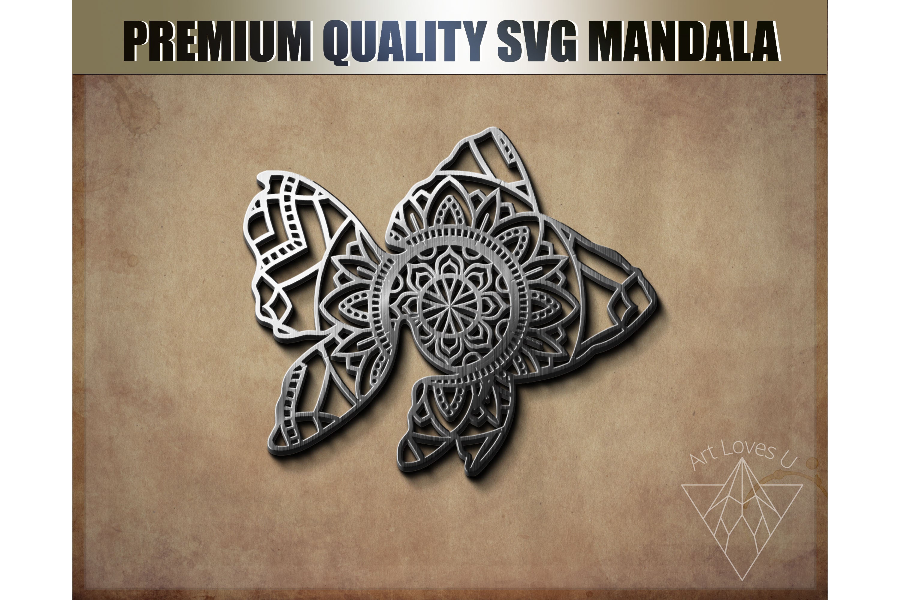 Goldfish Mandala Svg Cut file Single Layer Dxf Zentangle for | Etsy