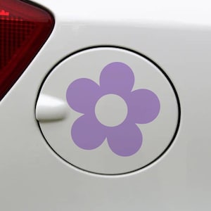 Flower Gas Door Vinyl Decal Car Window Decal Sticker Car Decals Trendy Car Decal Feel Good Cute Decal Positive Energy Aesthetic Decal