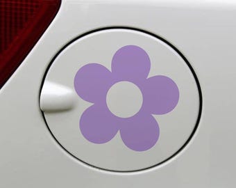 Flower Gas Door Vinyl Decal Car Window Decal Sticker Car Decals Trendy Car Decal Feel Good Cute Decal Positive Energy Aesthetic Decal