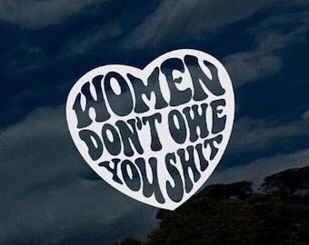 Feminist Vinyl Decal- Feminist Sticker | Car Stickers | Car Decal | Car Decals | Trendy Car Decal | Cute Decal | Car Decals For Women