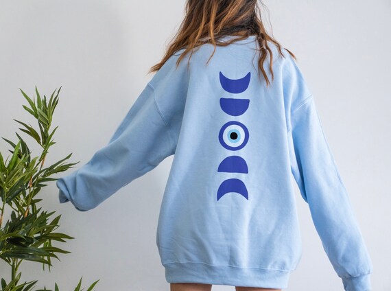 Evil Eye Moon Phases Sweatshirt Evil 