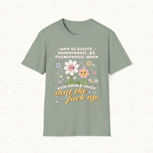 Flat lay of Sage color Tee.