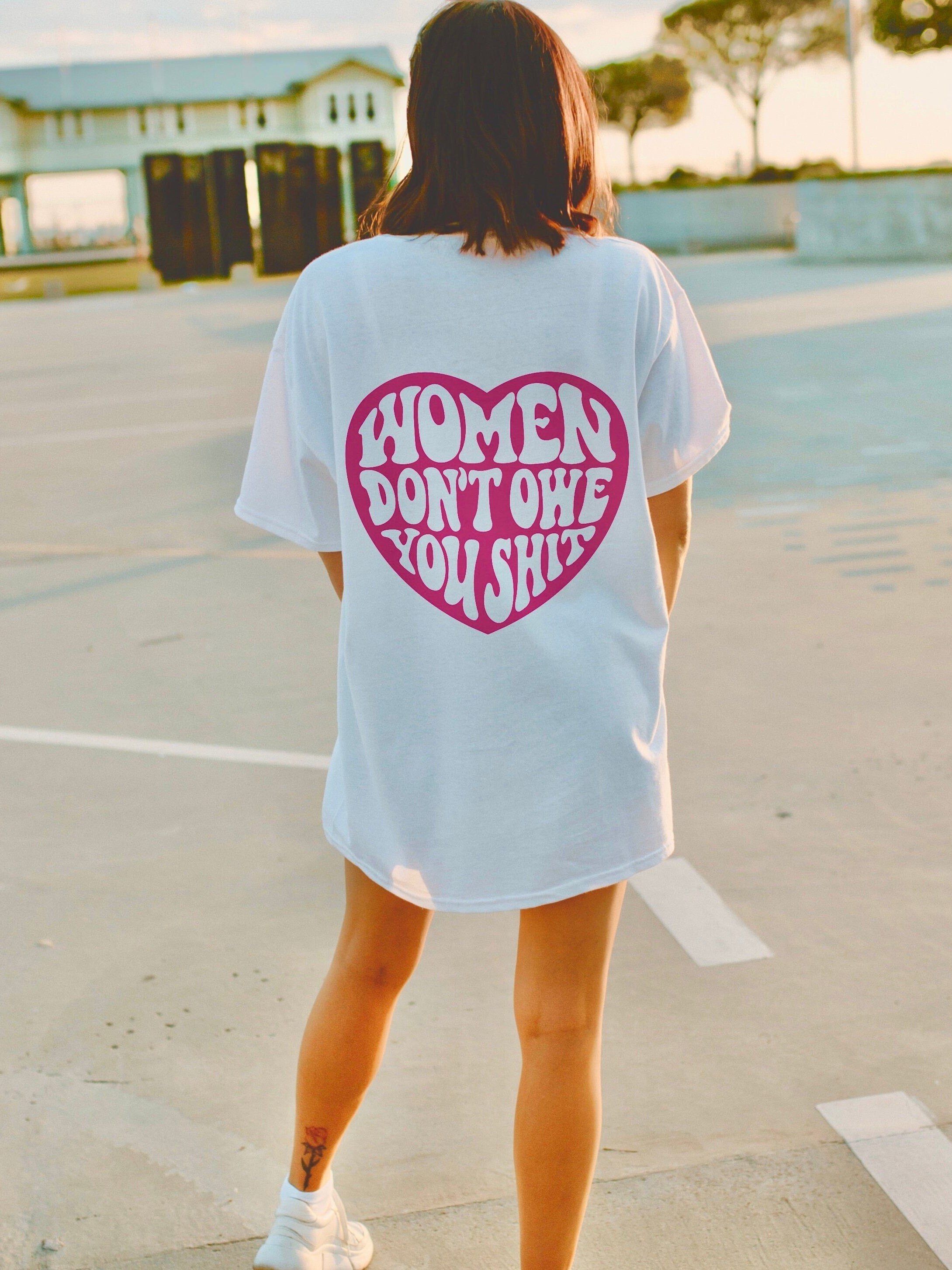 Feminist Tshirt Women Don't Owe You Sht Feminist - Etsy
