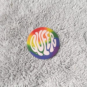 Queer Pride Sticker - LGBTQ Sticker Planner Sticker Pride Laptop Sticker Gay Laptop Sticker Pride Tumbler Sticker Gay Waterbottle Sticker image 2