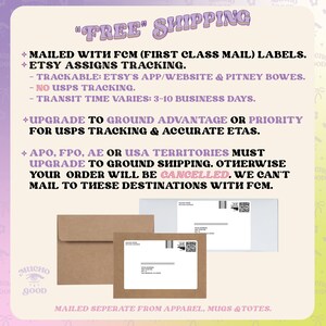 a flyer with a picture of a business card and envelope