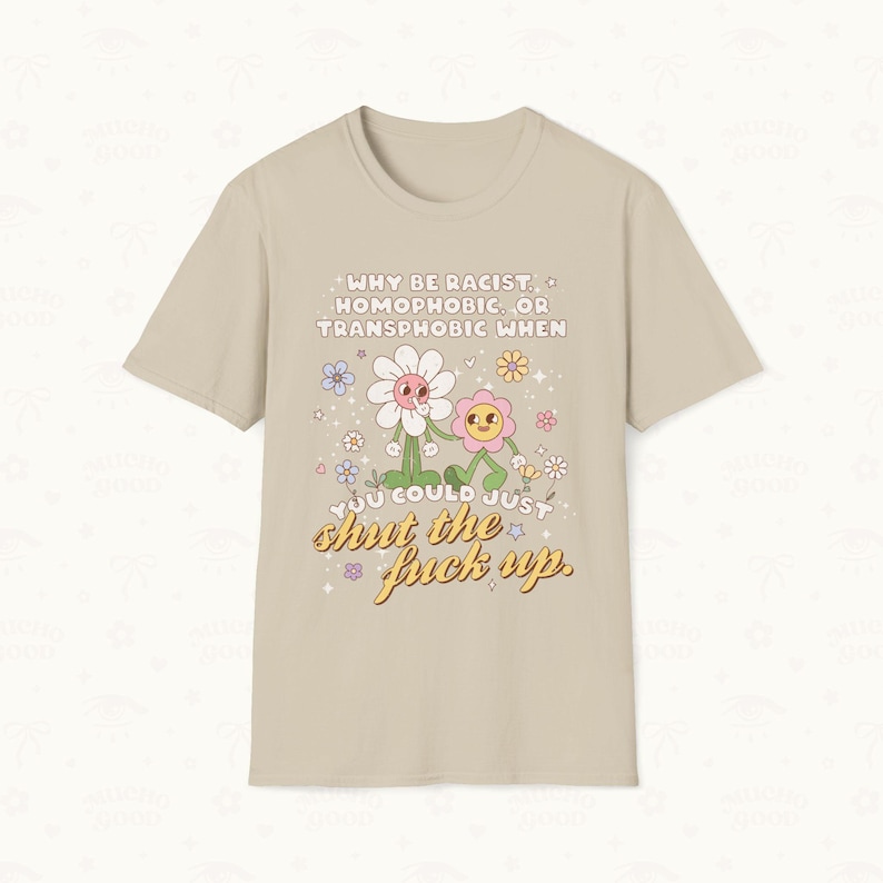 Flat lay of Sand color Tee.