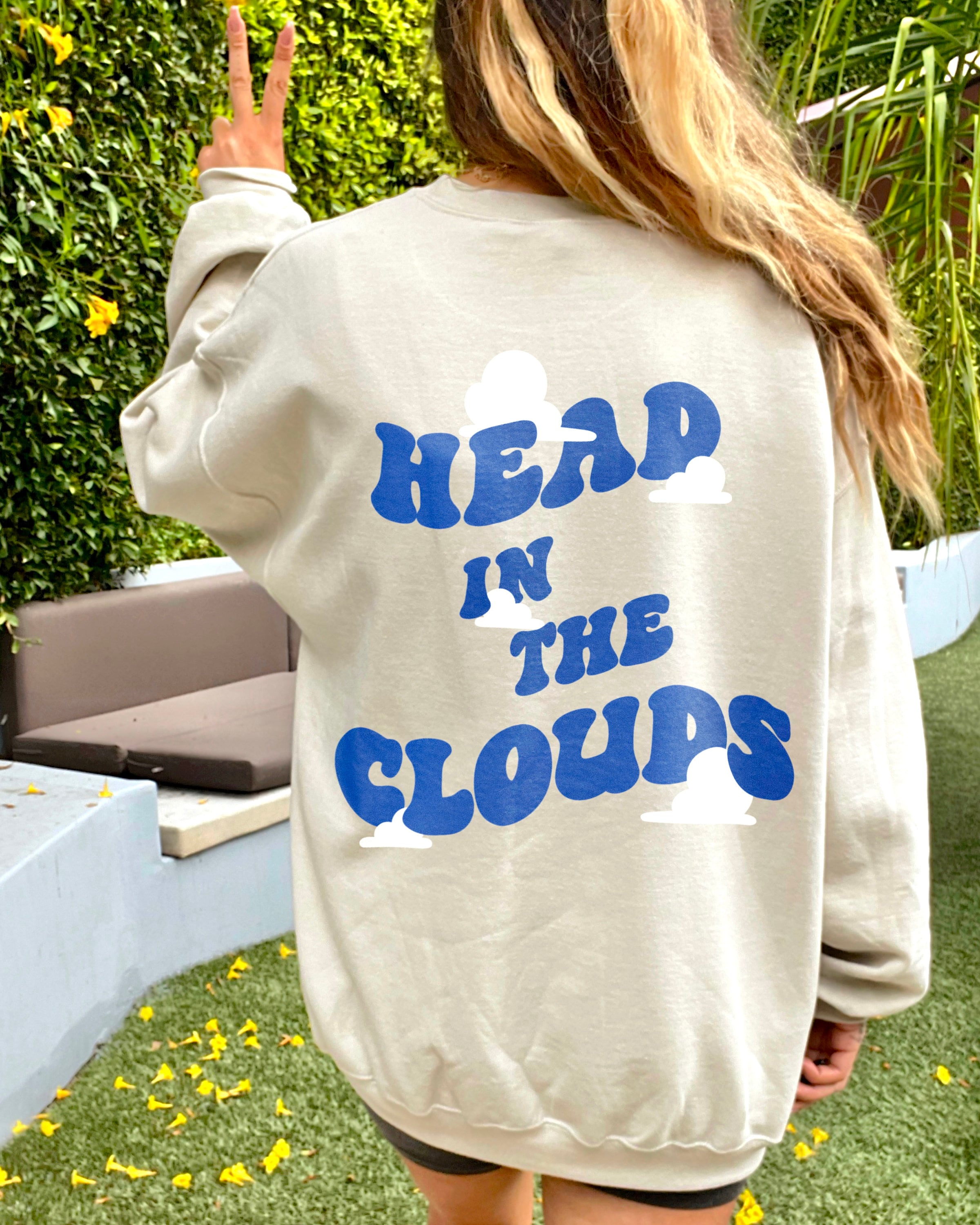 Head in the Clouds Sweatshirt Aesthetic Clothes Indie Etsy