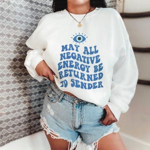 Evil Eye Sweatshirt - Y2K Trendy Clothing Indie Clothes Aesthetic Clothing Trendy Sweatshirt Indie Clothing Aesthetic Clothes Alt Hoodie