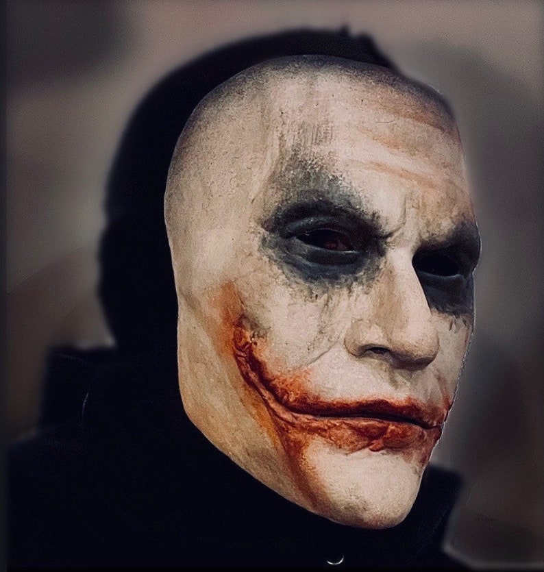 JOKER Mask heath Ledger Etsy