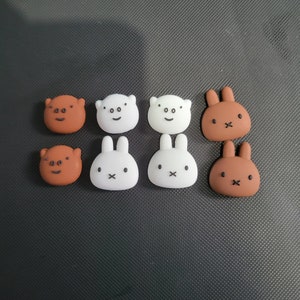 Thumb Grip Caps For Switch/ Switch OLED /Switch Lite - Cute Cats - Joystick Cap - Joy-con Silicone Cover  - Pack of 2