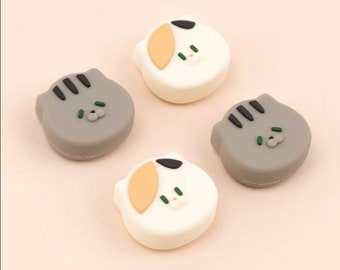 Thumb Grip Caps For Switch/ Switch OLED /Switch Lite - Cute Cats - Joystick Cap - Joy-con Silicone Cover  - Pack of 4