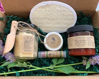 Self Care Box-Spa gift set-birthday gift box-mother's day gift box-new mother gift box-pamper gift set-relaxing gift-natural bath and body