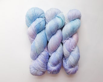 Dancing Queen One of a Kind Sparkle Hand painted Sock yarn