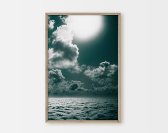 Abstract Wall Art, Wall Decor, Cloud Photography, Minimalist Print, Home Decor, Contemporary Art, Instant Download