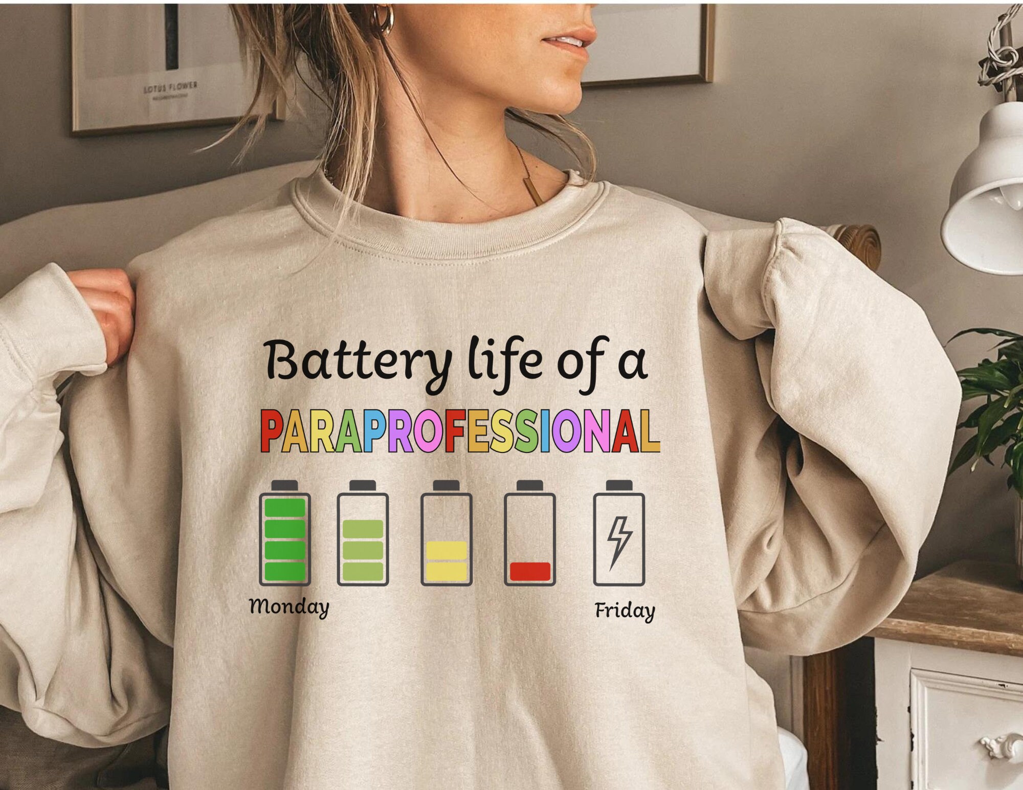 Battery Life of a Paraprofessional SVG PNG, Occupation Svg, Funny