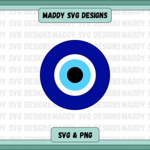 Evil Eye SVG PNG, Evil eye clipart, Mystical svg design for shirt, mug or hat, cricut cut file