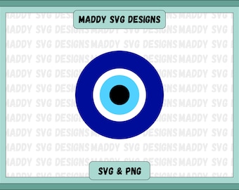 Evil Eye SVG PNG, Evil eye clipart, Mystical svg design for shirt, mug or hat, cricut cut file