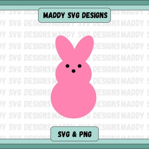 Easter Peep SVG, Pasqua in formato SVG, buona Pasqua in formato SVG, clipart Easter Peep, Marshmallow Peep, Cut File Cricut