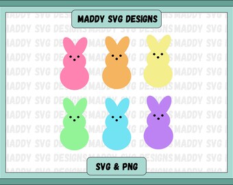 Peeps SVG PNG, easter svg, peeps bundle svg, happy easter svg, peeps png, easter peeps clipart, easter peeps illustration, marshmallow peeps