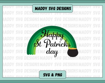 Happy st Patricks day SVG, St Patrick's day quotes, Irish svg, lucky svg, st patricks clipart, Rainbow svg, Cut File Cricut