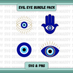 Evil eye SVG bundle, evil eye svg, mystical svg, witchy svg, evil eye clipart, hamsa hand svg, eye of protection svg, Cricut cut file