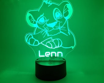 Gepersonaliseerde RGB LEDlamp Simba