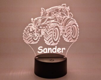 Gepersonaliseerde RGB LEDlamp NEW HOLLAND Tractor