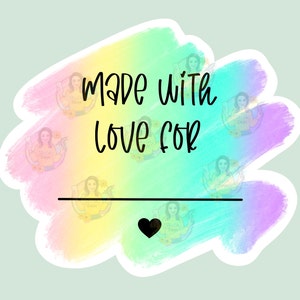 Made with love PNG digital file sticker