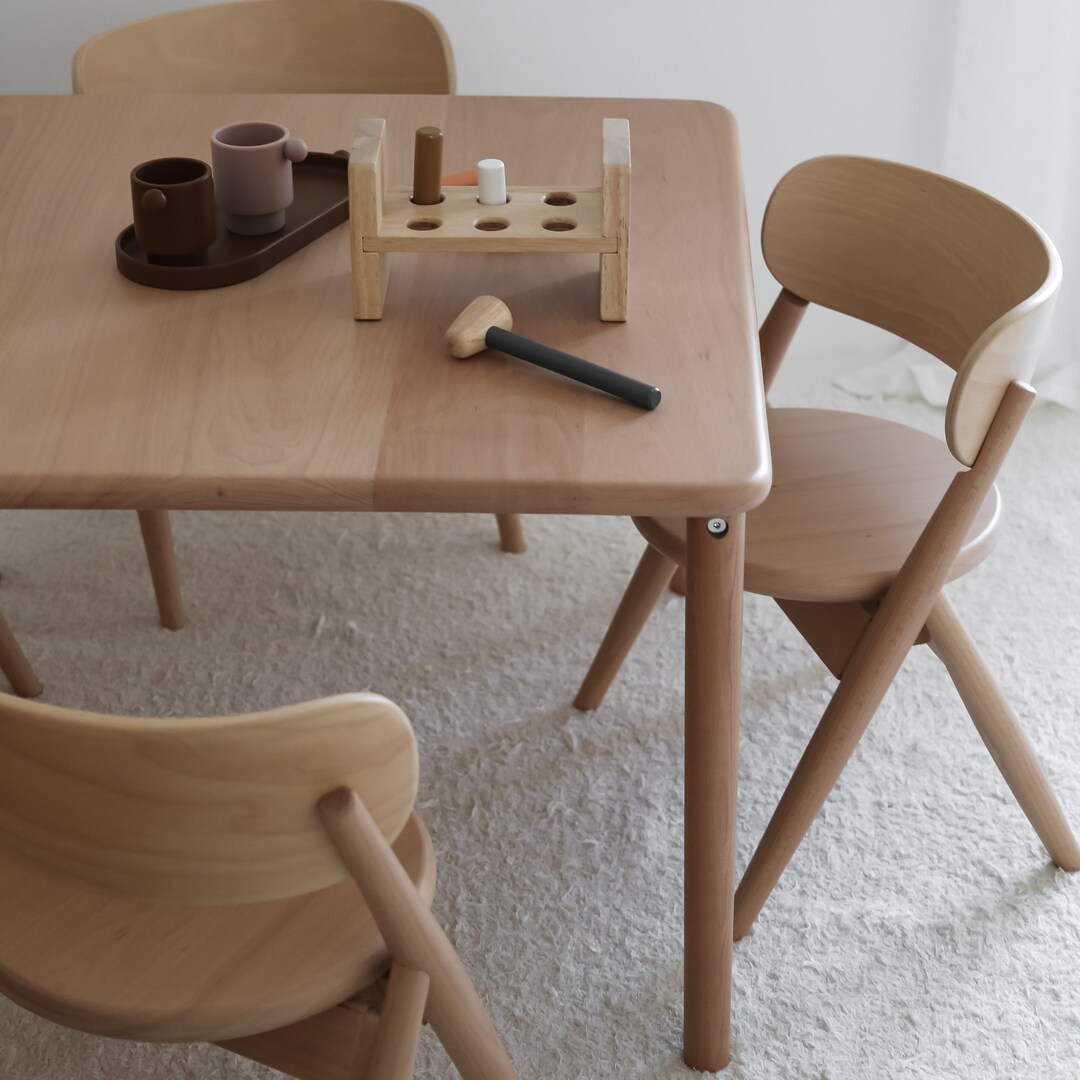 Small Square Kids Table - Modern Children's Furniture - Etsy