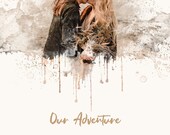 Our Adventure Digital Watercolor Template