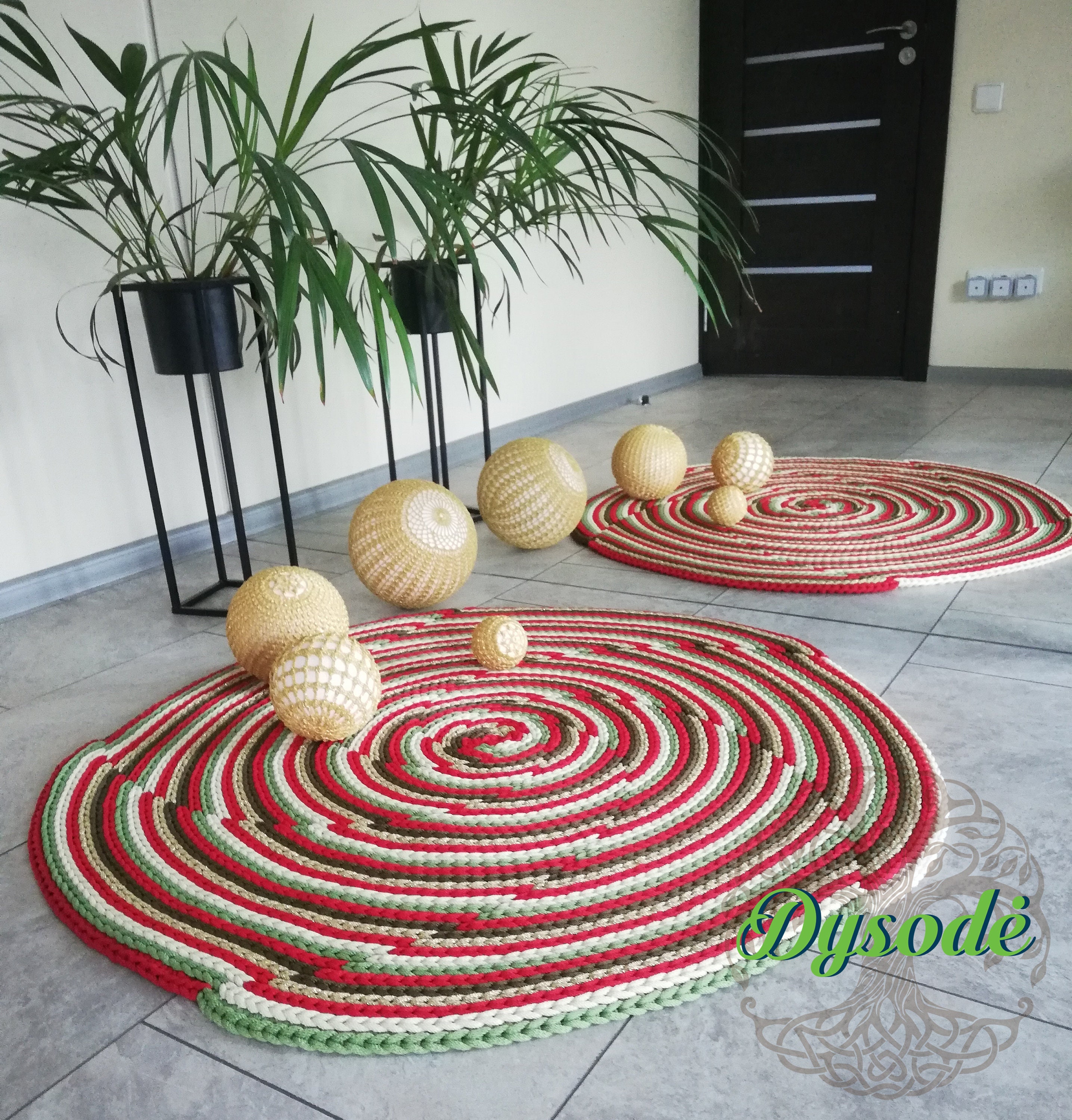 Runde häkeln Teppich gemütliche häkeln Teppich gestrickte ...