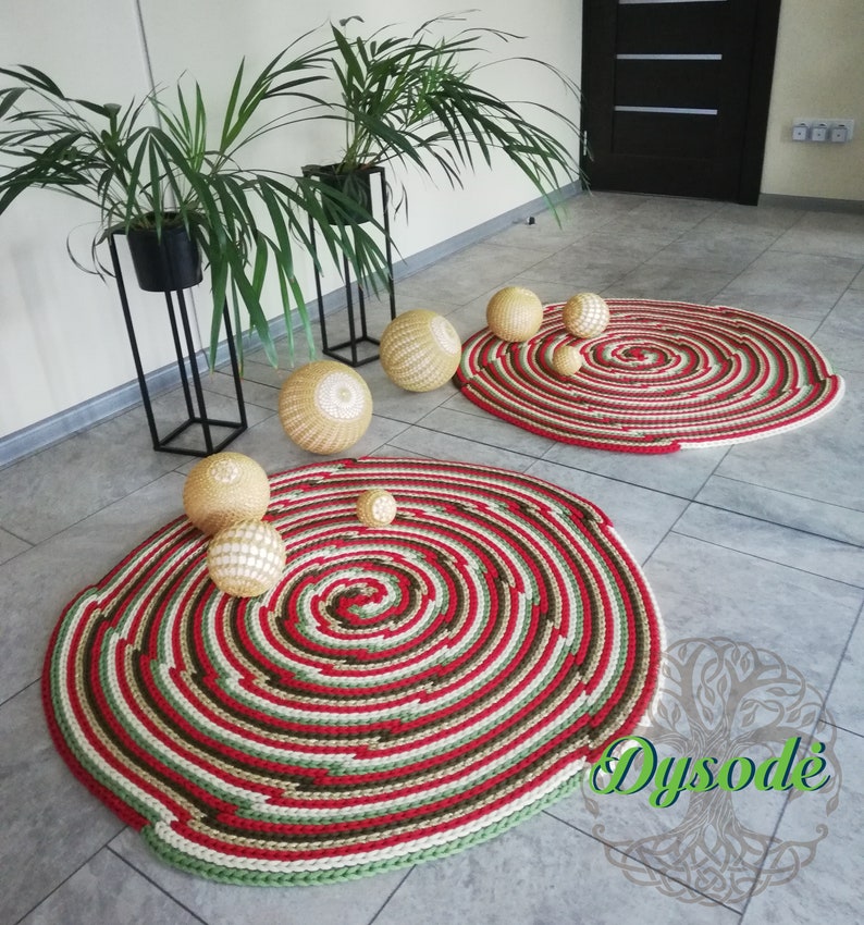 Round crochet rug, Cozy crochet rug, Knitted rug, Home decor, Rag rug, Housewarming gift, Christmas gift, Round carpet, Custom rug