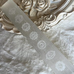 Selenite Chakra Wand, crystal selenite stick