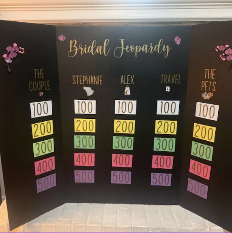 Template Bridal Shower Jeopardy Printouts Canva Template Etsy Template Bridal Shower Jeopardy Printouts Canva Template Etsy