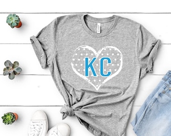 Kansas City Love Tee - KC Heart Shirt, Go Chiefs, KS